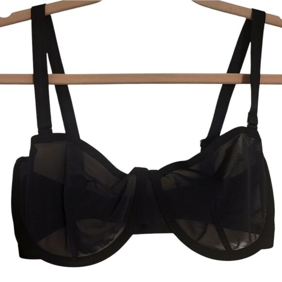 CUUP The Balconette Bra Mesh in Black, Various Sizes NEW w/o TAG - Picture 3 of 6